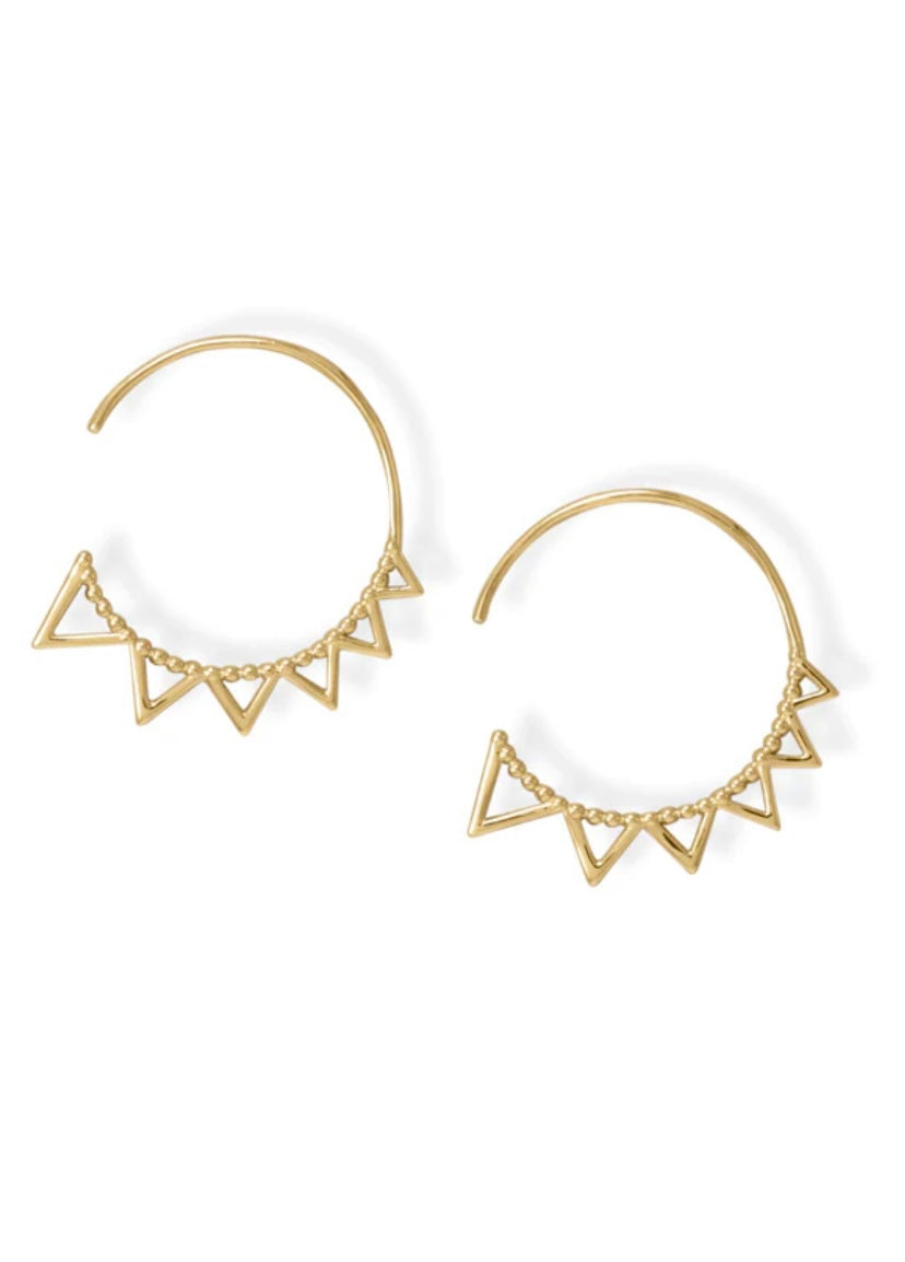 Sunshine Hoop Earrings
