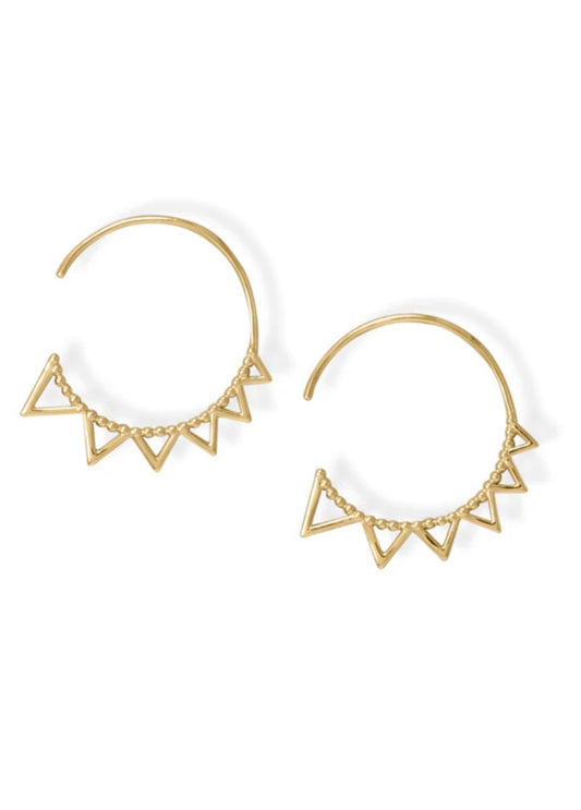 Sunshine Hoop Earrings