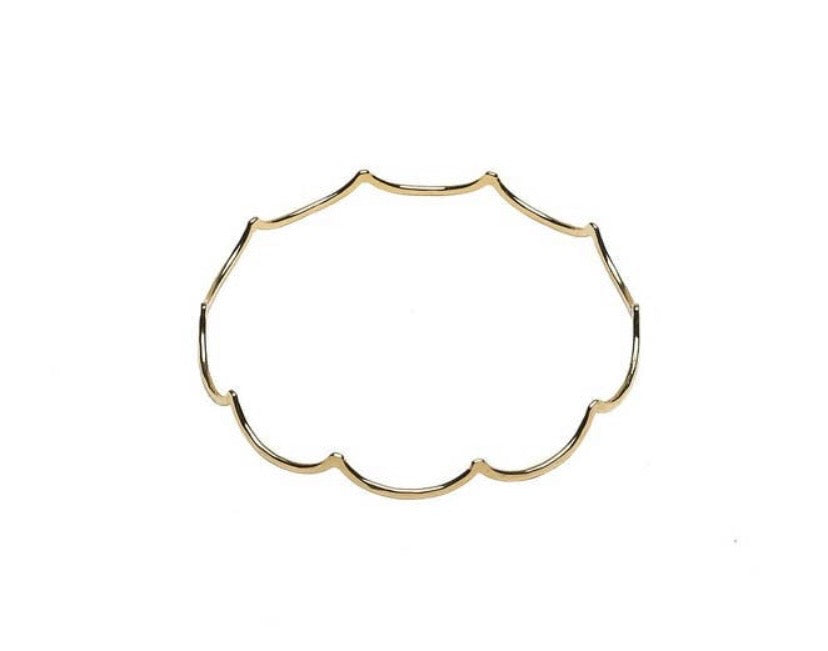 Ocean Wave Bangle 14K