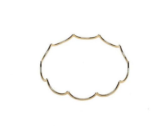 Ocean Wave Bangle 14K